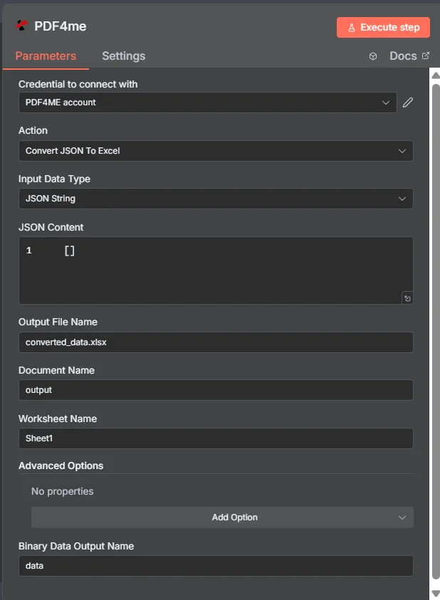 Convertire JSON in Excel